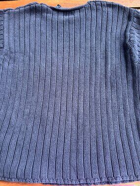 VTG GAP sweater women's cotton navy XL fisherman ribbed long sleeve preppy